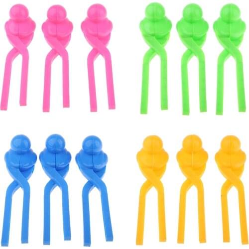 3Pcs Duck Shape Snowball Maker Clip Set Outdoor Play Snow Toys Sand Mold Tool for Kids for Kids Snowball Fight Beach Player