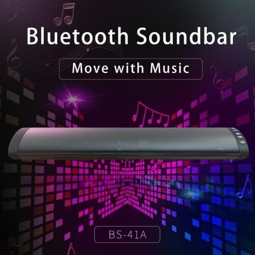 3D Surround Sound Bar Bluetooth 5.0 Speaker Wired Computer Speaker Stereo Wall Mounted Speaker for Computer TV 3.5mm