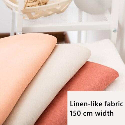 65% Cotton 35% Polyester Comfortable Solid Color Knit Linen-Like Fabric Spring And Summer Casual T-Shirt Fabric K303172B