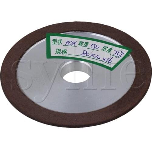 80x10x16mm Aluminum Resin Diamond Disc Flat Grinding Wheel Cutting Tool Grit 150