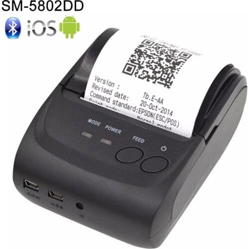 Free SDK Wireless Android Bluetooth Thermal Printer 58mm Mini Bluetooth Thermal Receipt Printer - Bluetooth Android