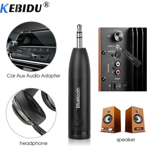 Kebidu Bluetooth Receiver Car Bluetooth AUX 3.5mm Music Bluetooth Audio Receiver Handsfree Call Car Kit Transmitter Auto Adapter