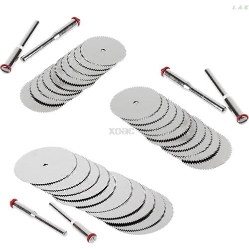 10 x 22mm Wood Circular Saw Blade Disc + 2 x Rod Dremel Rotary Cutting Tool M05 dropship