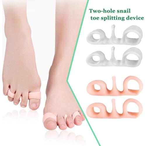 Two-hole Snail Splitter Toe Hallux Valgus Bunion Corrector Separator Pad Correction Orthopedic Supplies Pedicure Foot Care