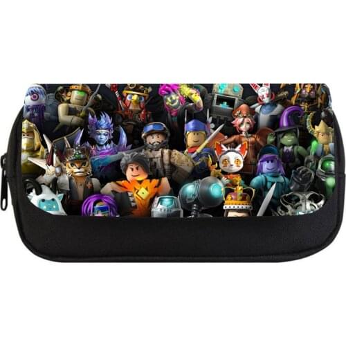 Game Cartoon Pencil Case Canvas Zipper Detachable Pencil Bag student Pencil Box kids Stationery Women Cosmetic Cases Bag