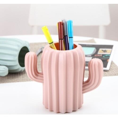 Cactus Desktop Organizer Pen Holder For Desktop Organizer School Office Pencil Holder Organizer Cute Desk Accessories Creative