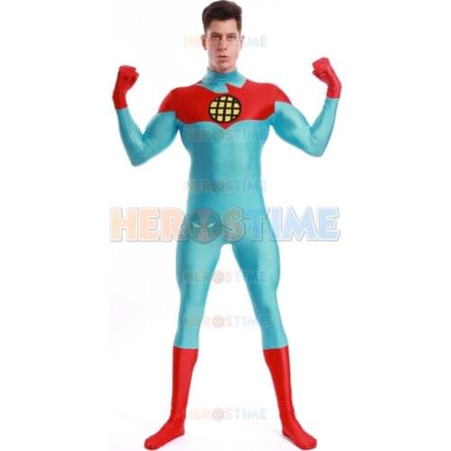 Captain Planet Costume Hot Sale Halloween Captain Planet and the Planeteers Captain Planet superhero mens Costume