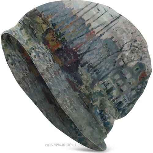 Claude Monet Impressionist Outdoor Beanie Hats Amsterdam Knitting Hat Bonnet Special Skullies Caps Men Womens Earmuffs