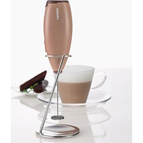 Coffee latte handheld intelligent electric operation simple and exquisite coffee cream mini milk maker J05