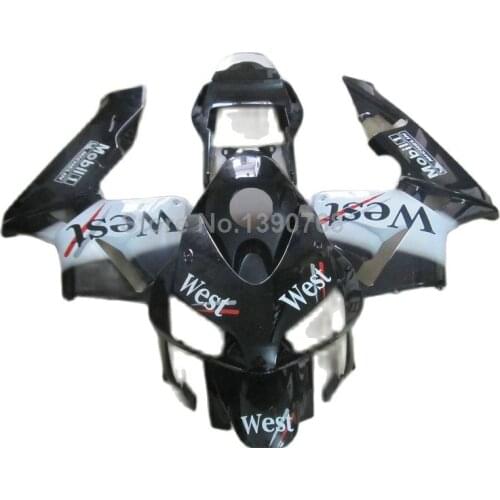 Injection molding fairing for Honda CBR600RR 2003 2004 black white fairings kit CBR 600RR F5 03 04 YJ50