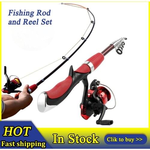 Fishing Rod and Reel Set Casting Fishing Rods Carbon Ultra Light Rod with Mini Spinning Reels Fishing Tackle Set