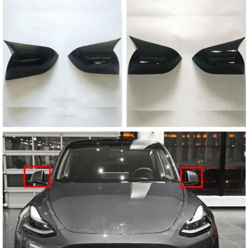 New Car Styling For Tesla Model Y 2021 Rear View Mirror Cover Auto Molding Exterior Auto Accessories 2pcs/set
