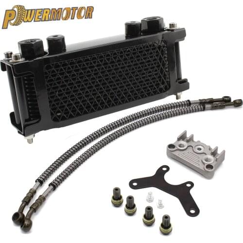 Motorcycle Oil Cooling Cooler Radiator Oil Cooler Set For 125cc 140cc orizontal Engine Chinese Made Dirt Pit Monkey Bike ATV