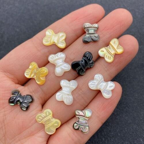 Wholesale Multicolor Bow Shape Pendant Natural Shells for Jewelry Making DIY Handmade Accessories Beaded Decoration Fashion