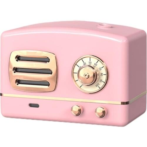Retro Radio Shape Large Capacity Portable Desktop Air Humidifier USB Mist Maker