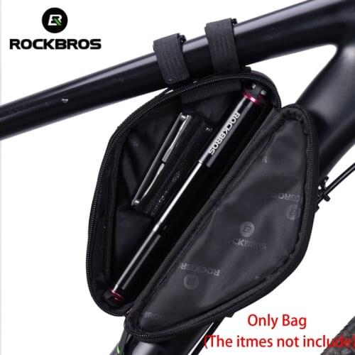 ROCKBROS Small Bike Bicycle Front Frame Triangle Bag Ultra-light Tube Packet Repair Tool Pouch Cycling Outdoor Sports Accessory