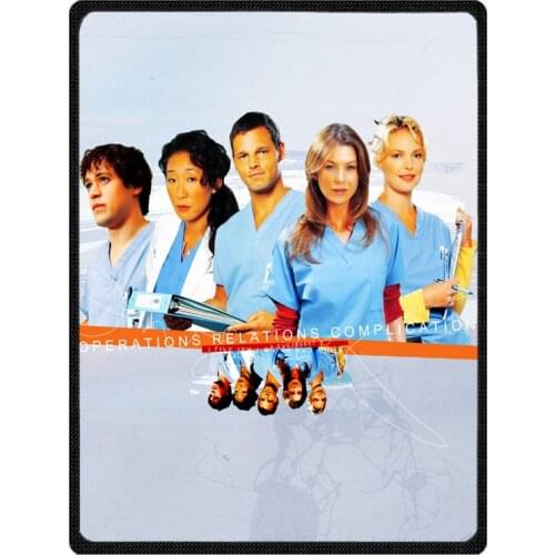 Greys Anatomy Customized Design Unique Fleece Blanket Outdoor/ Indoor Blanket Coral Flannel Blanket Travel Blankets