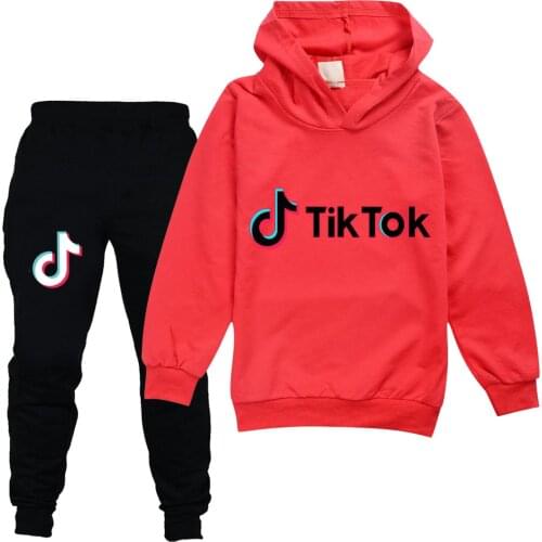 Spring Boy Clothes Girl Boys Clothes Childrens Clothing Tik Tok Printing Childrens Clothing Set Kids Clothes