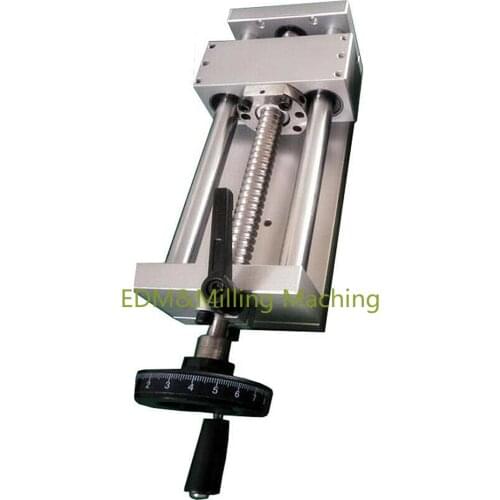 1SET CNC Milling Machine Manual XYZ Axis Sliding Table Linear Rail Stage SFU1605 BallScrew L130mm