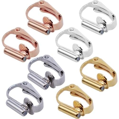 1 Pair DIY Clip-on Earring Converters Jewelry Findings for None Pierced Ears AXYD