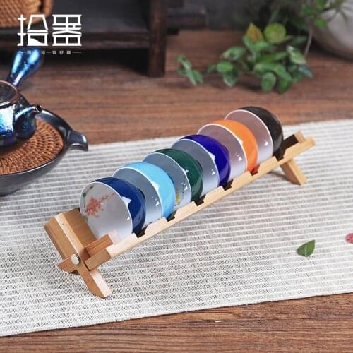 1pc Chinese Handmade Bamboo Tea Tray Tea Table Tea Board Puer Teapot Storage Container Cup Plate Kitchen Tool Board Accessories