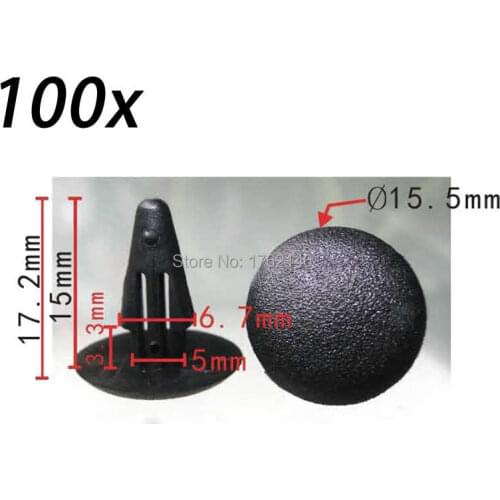 100x Trim Panel Clip Retainer Fastener 27948-M7002 MB115492 90467-08008 For Nissan Mitsubishi Toyota Fit 5mm Hole