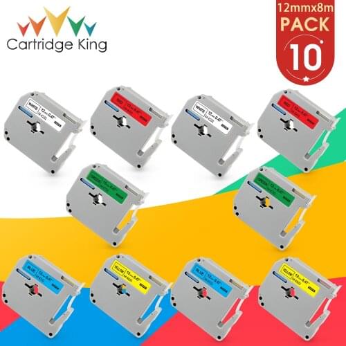 10PK 12mm MK-231 MK-431 MK-531 MK-631 MK-731 Label Tape M-K231 MK 231 MK-231 for Brother PT-M95 PT-65 PT-70 PT-80 PT-90 Printer