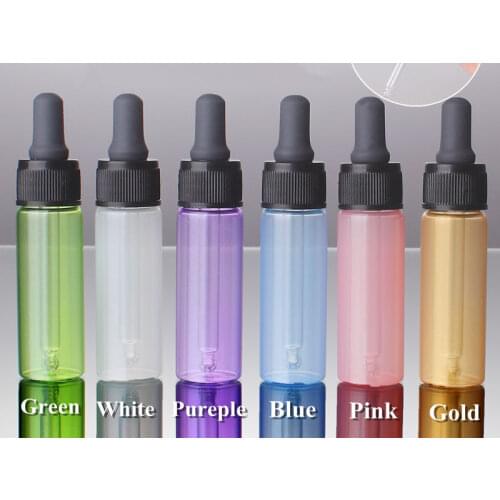 20pcs*3ml 5ml 10ml 15ml Glass Essential Oils Bottle Glass Dropper Bottles Refillable Dropper Fragrance Vials Sample Bottle