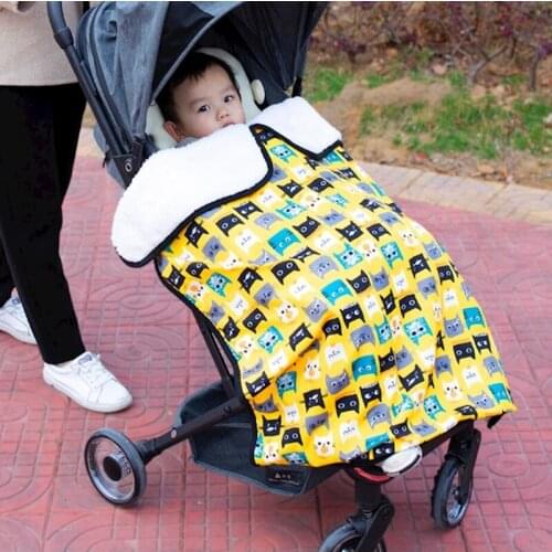 2020NEW Waterproof Baby Car Seat Cover Blanket Winter Windproof Stroller Cloak Baby Wrap Blankets Cartoon Toddler Sleeping Quilt