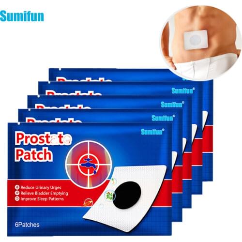 6pcs Prostatitis Prostate Treatment Patches Man Prostatic Navel Plaster Strengthen Kidney Herbs Medical Navel Patch Health Care