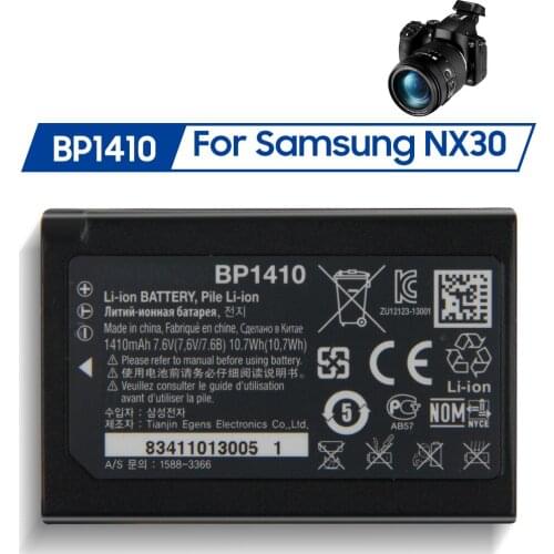 Original Replacement Battery BP1410 For Samsung NX30 WB2200F Digital Camera Battery 1410mAh