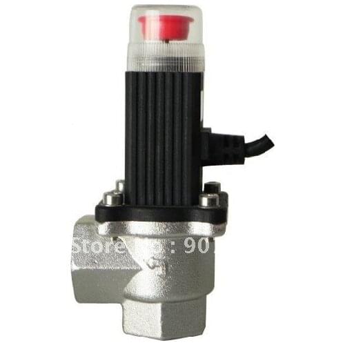 Free Shipping 10PCS 9~12V Gas Electromagnetic Shut Off Valve DN15AD Aluminum Alloy Body G1/2'' Right Angle Type