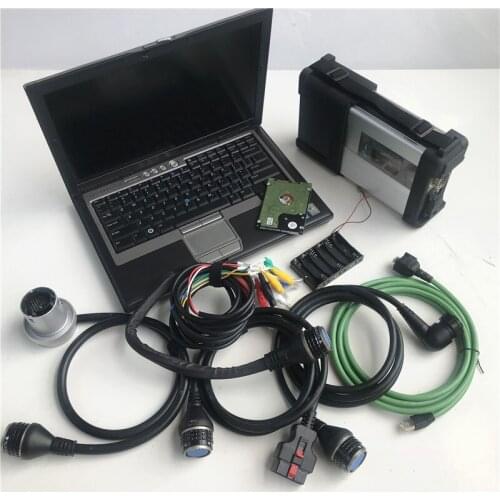 MB Star C5 Diagnostic tool support old car with Laptop D630 2020.12V Software installed for MB Star C5 vehicles repair scanner