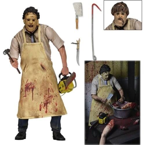 NECA Figure 40th Anniversary Ultimate Leatherface Classic Terror Movie The Texas Chainsaw Massacre Leather Action Figure Toys