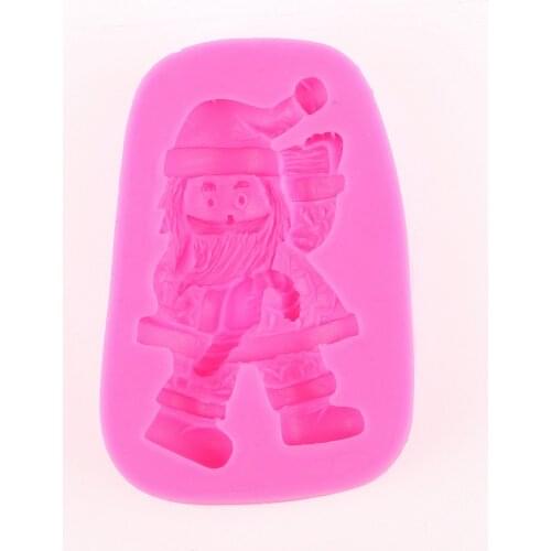 Christmas Santa Claus soap mould chocolate cake decorating tools DIY baking fondant biscuit Sugarcraft silicone mold T0436