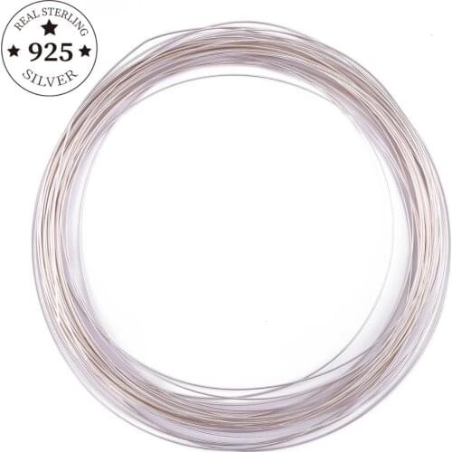 925 Sterling Silver Findings Wire Thread Metal String Line 0.4 -1.2mm for Necklace Bracelet Earring Jewelry Makings