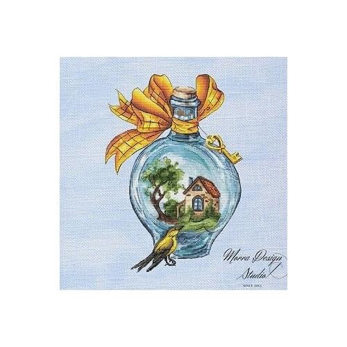 Cross Stitch Set sky blue Cross-stitch Kit Embroidery Needlework Craft Packages Cotton Fabric Floss New Designs Embroidery