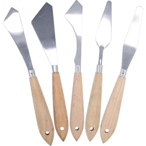 Painting Spatula Set For Oil Acrylic Artist School Stainless Steel Versatile Scratching Art Supplies Palette Spreading