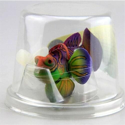 New 3 Color Silicone Aquarium Artificial Glowing Frog Fish Decoration Fish Tank Pretty Cute Green Mandarin Rare Fish Ornament