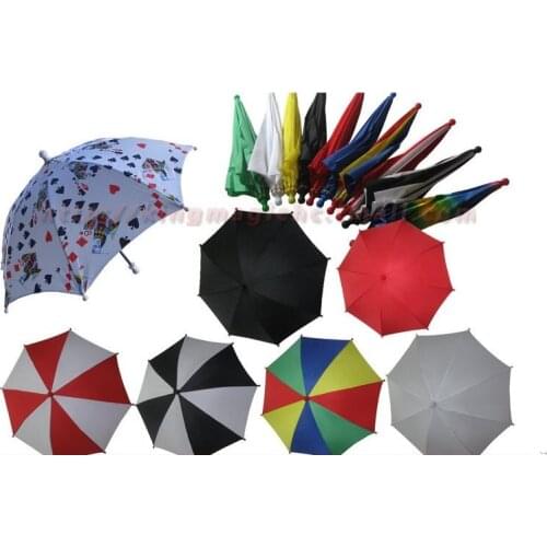 Wholesale 10pcs/lot Parasol Stage Magic Umbrella 41cm Length Many Colors Magic Props Classic Magic Accessories