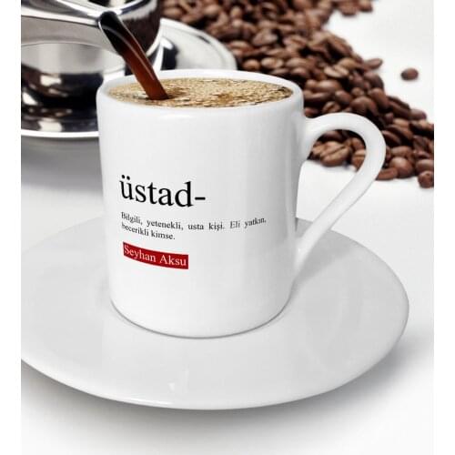 Personalized Üstad Turkish coffee Cup