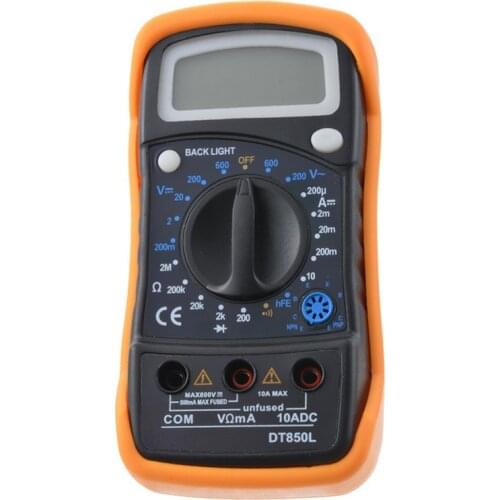 Portable LCD Digital Multimeter Handheld LCD Backlight AC/DC Ammeter Voltmeter Ohm Tester Meter Multimeter DT830L/DT850L
