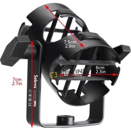 Professiona Universal Camera microphone Mic holder Clip Clamp Stand Adapter bracket shockproof stable for Camera