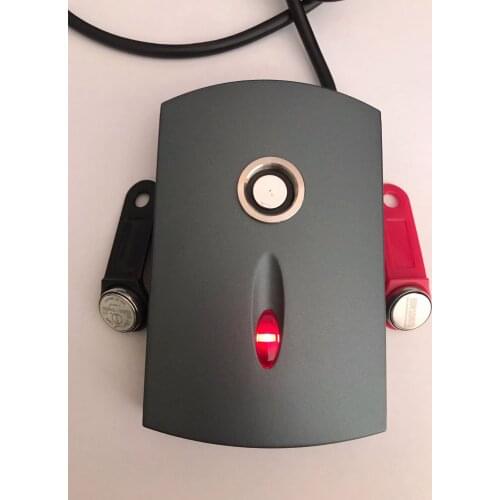 RS232 iButton Programmer DS1990A TM Reader Writer Copier Duplicator Cloner+1pc TM1990A-F5 Keyfob Tag+1pc RW1990 Token Key