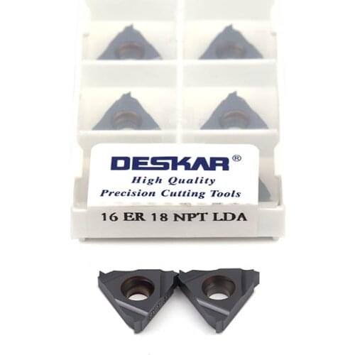 16ER 16IR 11.5NPT 14NPT 18NPT LDA LDC Threading Cutting Insert CNC Lathe Threading Turning Tool Carbide Blade Cutting Tool Part