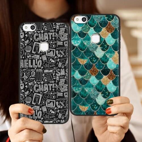 Silicone TPU Phone Case For Huawei P10 Lite Waterproof Durable Cover Shockproof Cute New Original