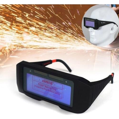 SOONHUA Anti-Ultraviolet Welding Eyes Goggle Anti-Glare Solar Powered Auto Darkening Welding Mask Helmet Eyes Welder Glasses
