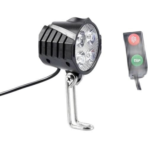 Electric bicycle light/ebike light 12V 24V 36V 48V 60V 72V 80V with Horn Switch Waterproof Flashlight