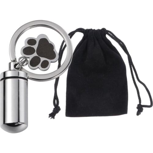 Urn Necklace Dog Paw Pendant Pet Cremation Memorial Ashes Keepsake Jewelry Accessories