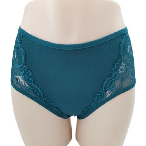 Big size ladies' panty cotton panties for women sexy lace briefs plus size hollow out lingerie underwear underpants for women